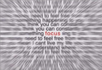 Draw the eye into FOCUS